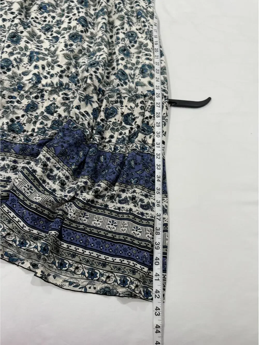 Matilda Jane Good Hart Maisie Floral Ruffle Midi Dress Large Blue White - Picture 9 of 9